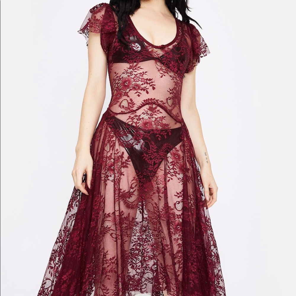 Widow- Dearly Departed Lace Dress